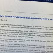 Moody’s nâng hạng tín nhiệm ngân hàng Việt Nam từ ‘ổn định’ lên ‘tích cực’