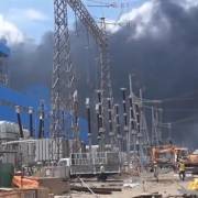 Cháy lớn tại dự án Nhà máy Nhiệt điện Duyên Hải 3