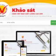 Khảo sát trực tuyến Hàng Việt Nam chất lượng cao 2019