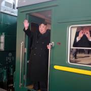 Ông Kim Jong Un đang trên tàu sang Việt Nam