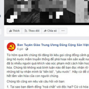 Facebook giả mạo Ban Tuyên giáo trung ương đưa tin giả vụ nước mắm