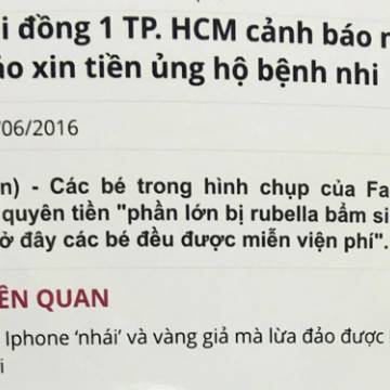 Chất lượng Việt Nam cáo lỗi với độc giả vì đưa thông tin thiếu cơ sở