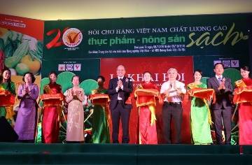 Hà Nội: Khai mạc ‘Hội chợ HVNCLC: Thực phẩm – Nông sản Sạch’