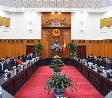 Thủ tướng tiếp lãnh đạo hai tập đoàn Trung Quốc