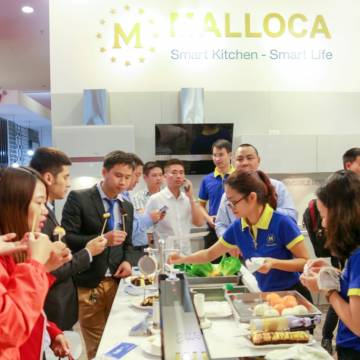 Trải nghiệm không gian bếp thông minh Malloca tại Vietbuild Hà Nội 2017