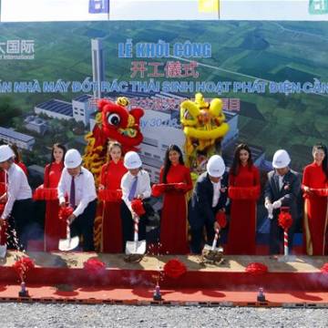 Doanh nghiệp Trung Quốc khởi công dự án xử lý rác tại Cần Thơ