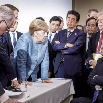 Bức ảnh đắt giá lột tả căng thẳng quanh hội nghị G7
