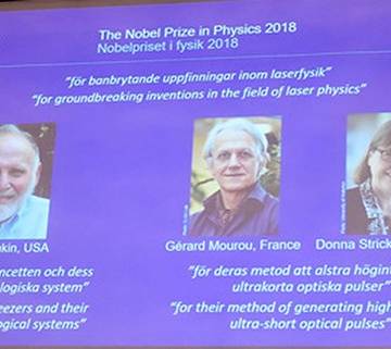 Nhà khoa học 96 tuổi đoạt giải Nobel Vật lý 2018