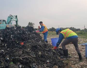 Ít nhất 15.000m3 chất thải đã được đem đến san lấp mặt bằng ở Bình Chánh