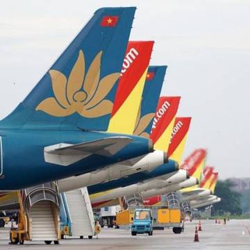 Hàng không Việt Nam chạm đáy, 65-95% đội bay nằm đất
