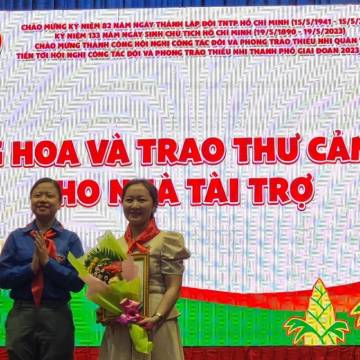 VPP Thuận Nam trao quà trong Đại hội Cháu ngoan Bác Hồ quận 11