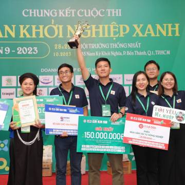‘Mr Mướp’ giành giải nhất cuộc thi ‘Dự án khởi nghiệp xanh 2023’