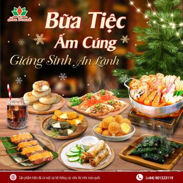 Giáng sinh ấm cúng bên bàn tiệc Hoa Doanh Foods