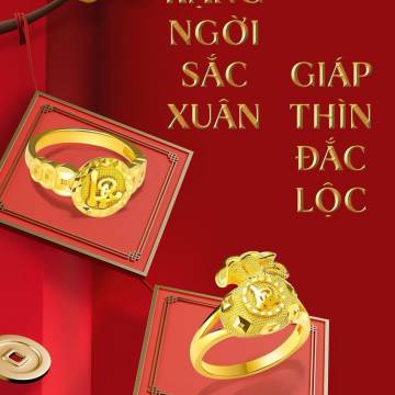 Nhẫn vàng trên tay – Giáp Thìn may mắn cùng Ngọc Thẩm Jewelry